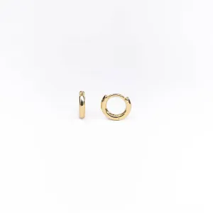 Argolinha Lisa Fina Banhada a Ouro 18k 7mm