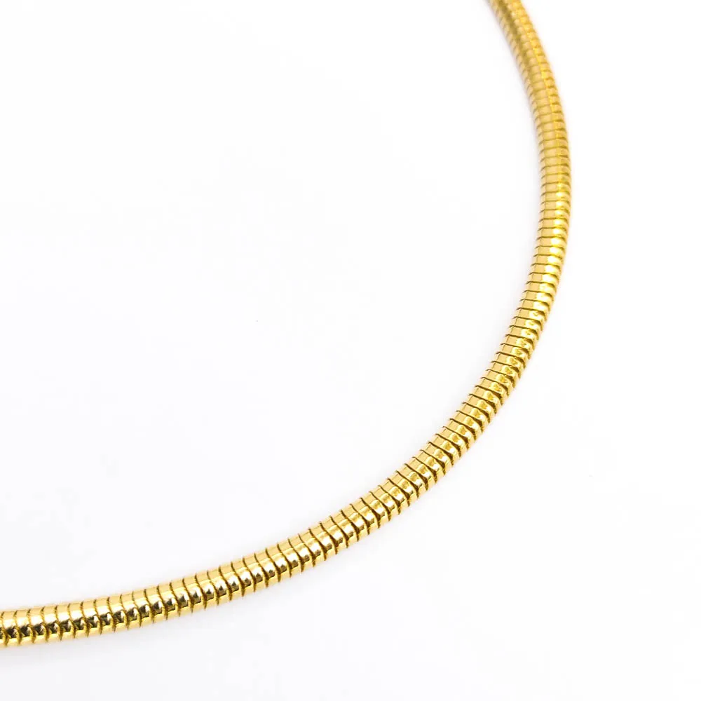 Colar Rabo de Rato Banhado a Ouro 18k