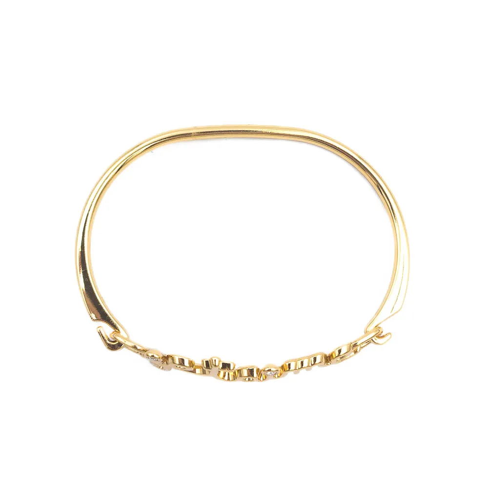 Bracelete Je t'aime Banhado a Ouro 18k